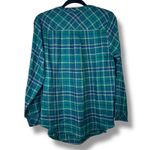 Torrid NWT Harper Brushed Green Plaid Softest Flannel Tunic Pullover Top Size 00 Photo 6