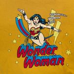 Wonder woman cropped Tee, crew neck, long sleeve, oversized, super hero,‎ SZ S Yellow Photo 2