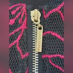 Marciano  Floral Off-Shoulder Top - Black and Pink SIZE S zipper 🩷🖤 Photo 4