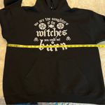 Gildan Witch Hoodie Sweatshirt Wiccan Pagan Occult Pentagram Large Black white Graphic Photo 6