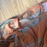 SKIMS  Orange and Blue Striped Long Sleeve Dress Photo 1