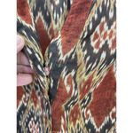 Jones Wear  Women's Tunic Blouse 3/4 Sleeve V Neck Batik Brown Size 14 Photo 10