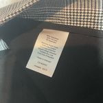 Talbots black white plaid trousers pants slacks hint of pink woman’s 2 PETITE Photo 5