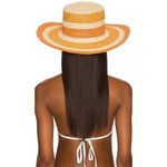 GREENPACHA Canarias Hat in Natural & Yellow Small New Womens Cowboy Western Orange Photo 1