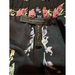 BCBGMAXAZRIA BLACK COMBO ISLA FLORAL-PRINT ROMPER SZ S Photo 5