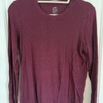 Aerie Real Soft Maroon Long Sleeve Tee Photo 1