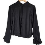 Area Stars Lee Puff Sleeve Blouse Black M NWT Size M Photo 0