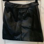 H&M Black leather-style skirt Photo 3