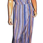 Wild Fable Blue Beige Halter Jumpsuit XXL NWT Photo 2