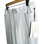 Calvin Klein Modern Fit Blue Herringbone Straight Career Office Dress Pant Sz 8 Photo 2