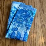 Vintage Square Scarf Blue Color Rare Design Rare Find Photo 1