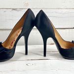 Lanvin Paris Lanvin Black Satin semi-D’Orsay pumps Photo 2