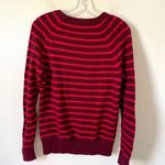 Gap  Striped Pullover Cotton Heavy Sweater Red Size Small NEW with tags Photo 1