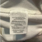 J.Crew  Cropped Crewneck Sweatshirt Size Small White Pom Poms Casual Comfy Photo 2