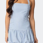 Edikted  pinstripe bubble hem dress Photo 0