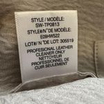 Helmut Lang  light gray silk &  leather sleeveless top size P Photo 8