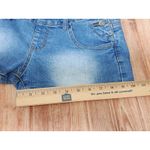 Chiqle Women’s Denim Overall Shorts Blue Size Small Photo 6