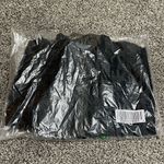 New Denim & Co. Black Denim Long Sleeve Zip Up Jean Jacket With Pockets M Size M Photo 1