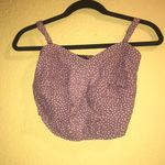 Abercrombie & Fitch  Women’s Mauve/white dot Crop Top Size Small Photo 7
