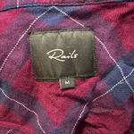 Rails  Hunter Button Down Top In Merlot & Navy Blue Size M Photo 3