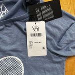 Chaser Women's Love Tennis Linen Blend Jersey Flousy 3/4 Angle Tee Blue Size S Photo 14