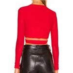 Lovers + Friends  Red Long Sleeve Camila Top Photo 2