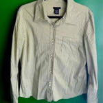 Calvin Klein Jeans Calvin Klein Jeans Button Down Womens Double Button Shirt Masculine EUC XL Photo 0