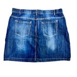 Croft & Barrow  Denim Skirt Classic Fit Stretch Blue Jean‎ Skirt Size 16 Photo 8
