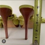 Diane Von Furstenberg  Eva Citron Suede Ankle Wrap Pumps Photo 9