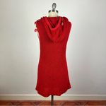 Free People  Ainsley Sweater Mini Dress in Red Photo 7