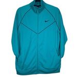 Nike  Teal Running Track Basketball Zipper Jacket Size XL EUC Photo 0