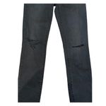 Madewell NWT  9 Inch High Rise Skinny Jeans Black Distressed Size 26 tall Photo 6