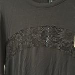 Givenchy Black Lace Accent Long Sleeve Tunic Dress Photo 4