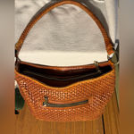Patricia Nash Castelli Hobo Woven Brown Leather Handbag Purse Photo 13
