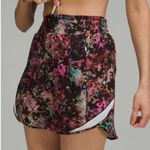 Lululemon Hotty Hot High Rise Skort Stencil Blossom Multicolor Tennis Athletic 8 Black Photo 3