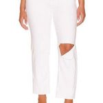 Good American NEW Good Icon Crop Jeans in White 041 Photo 0