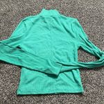 American Eagle ribbed turtleneck long sleeve cropped shirt S Photo 10