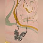 Super cute sparkly butterfly necklace Silver Photo 6