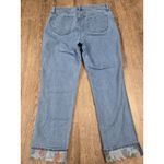 Chico's Perfect Stretch Girlfriend Floral Print Cuffed Slim Leg Jeans 1.5 - 10 Photo 5