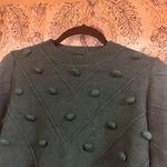 Simplee Apparel Simplee Hunter‎ Green Pom Pom Sweater Size Medium Photo 2