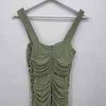 Chartou Light Green Mermaid Fishtail Ruched Dress Long Formal Size Small Bodycon Photo 5
