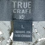 True Craft  White Lace Racerback Bralette Womens L Photo 3