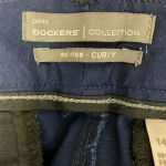 Dockers  Mid Rise Curvy Fit Shorts Navy Blue - 14 Petite NEW Photo 6