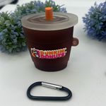 3 Case Airpod (1st and 2nd Gen) Dunkin Donuts,Chicken Nuggets,Hug Life Dolls Brown Photo 2