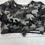 NWT Ree Bees Swimwear Cano Cropped Tankini Swim Top Size Medium‎ Black Photo 1