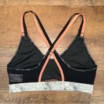 Brooks  Black and Gray Marble Print Women's Sports Bra Photo 10