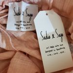 Sadie and Sage  Pajama Shorts Pink Striped XS Extra Small Lounge Photo 6