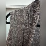 J. McLaughlin  Linen Open Sweater Cardigan Vest Size Metallic Shimmer Size M Photo 1