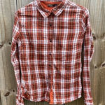 prAna  Flannel Button Down Plaid Shirt Photo 0