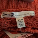Seven7  Hibiscus Coral Textured Chenille Sweater NWT Small‎ #7M7800B Photo 11